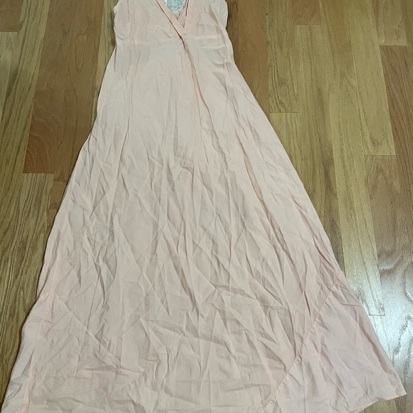 1920s Peach Crinkled Silk Pyjamas/Pajamas/Nightgown - Picture 9 of 9